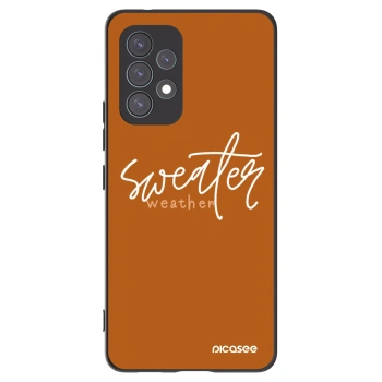Picasee silikonski črni ovitek za Samsung Galaxy A53 5G A536 - Sweater weather