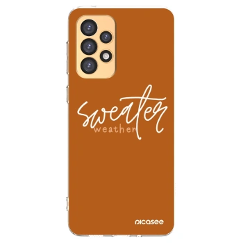 Picasee silikonski prozorni ovitek za Samsung Galaxy A33 5G A336 - Sweater weather