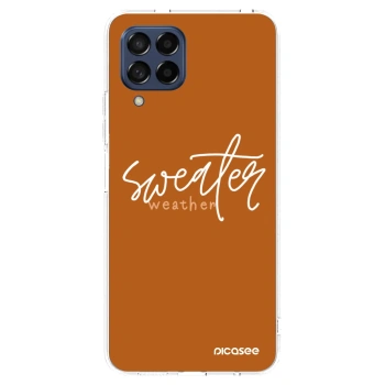 Picasee silikonski prozorni ovitek za Samsung Galaxy M53 5G - Sweater weather