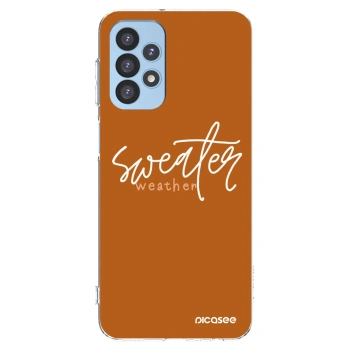 Picasee silikonski prozorni ovitek za Samsung Galaxy A23 A235F 4G - Sweater weather