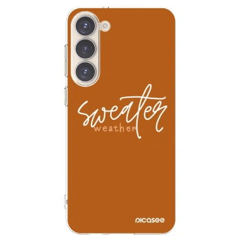 Picasee silikonski prozorni ovitek za Samsung Galaxy S23+ 5G - Sweater weather