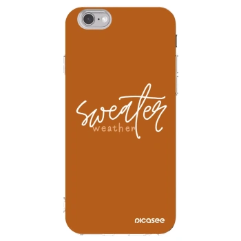 Picasee silikonski prozorni ovitek za Apple iPhone 6/6S - Sweater weather