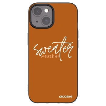 Picasee silikonski črni ovitek za Apple iPhone 15 - Sweater weather
