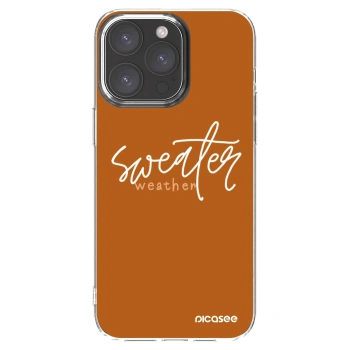 Picasee silikonski prozorni ovitek za Apple iPhone 15 Pro Max - Sweater weather