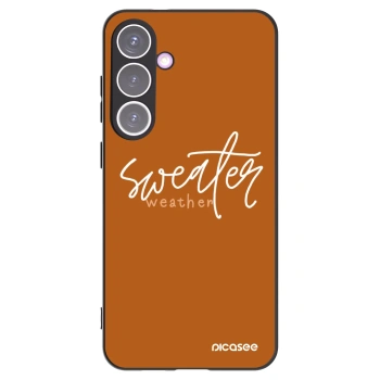 Picasee silikonski črni ovitek za Samsung Galaxy S24+ S926B 5G - Sweater weather