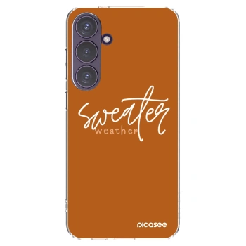Picasee silikonski prozorni ovitek za Samsung Galaxy S24+ S926B 5G - Sweater weather