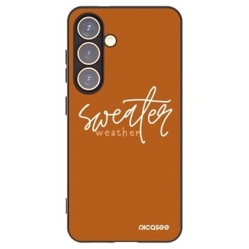 Picasee silikonski črni ovitek za Samsung Galaxy S24 S921B 5G - Sweater weather