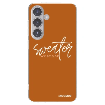 Picasee silikonski prozorni ovitek za Samsung Galaxy S24 S921B 5G - Sweater weather