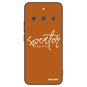 Picasee silikonski črni ovitek za Realme 11 Pro+ - Sweater weather