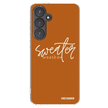 Picasee silikonski prozorni ovitek za Samsung Galaxy S24 FE S721B - Sweater weather