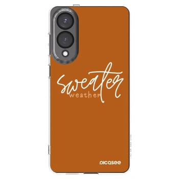 Picasee silikonski prozorni ovitek za Samsung Galaxy S25 Edge 5G - Sweater weather