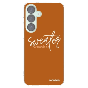 Picasee silikonski prozorni ovitek za Samsung Galaxy S25+ 5G - Sweater weather