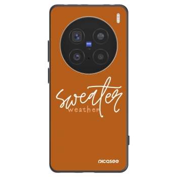 Picasee silikonski črni ovitek za Vivo X200 Pro - Sweater weather