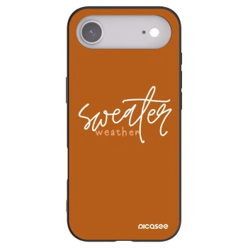 Picasee silikonski črni ovitek za Apple iPhone Air - Sweater weather