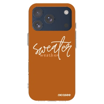 Picasee silikonski prozorni ovitek za Apple iPhone 17 Pro - Sweater weather
