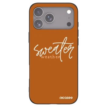 Picasee silikonski črni ovitek za Apple iPhone 17 Pro Max - Sweater weather