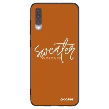 Picasee silikonski črni ovitek za Samsung Galaxy A70 A705F - Sweater weather