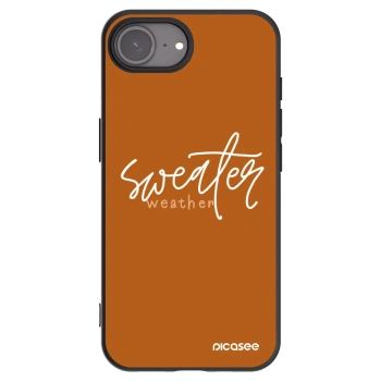 Picasee silikonski črni ovitek za Apple iPhone 17e - Sweater weather