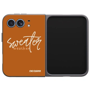 Picasee silikonski črni ovitek za Apple iPhone Duo - Sweater weather