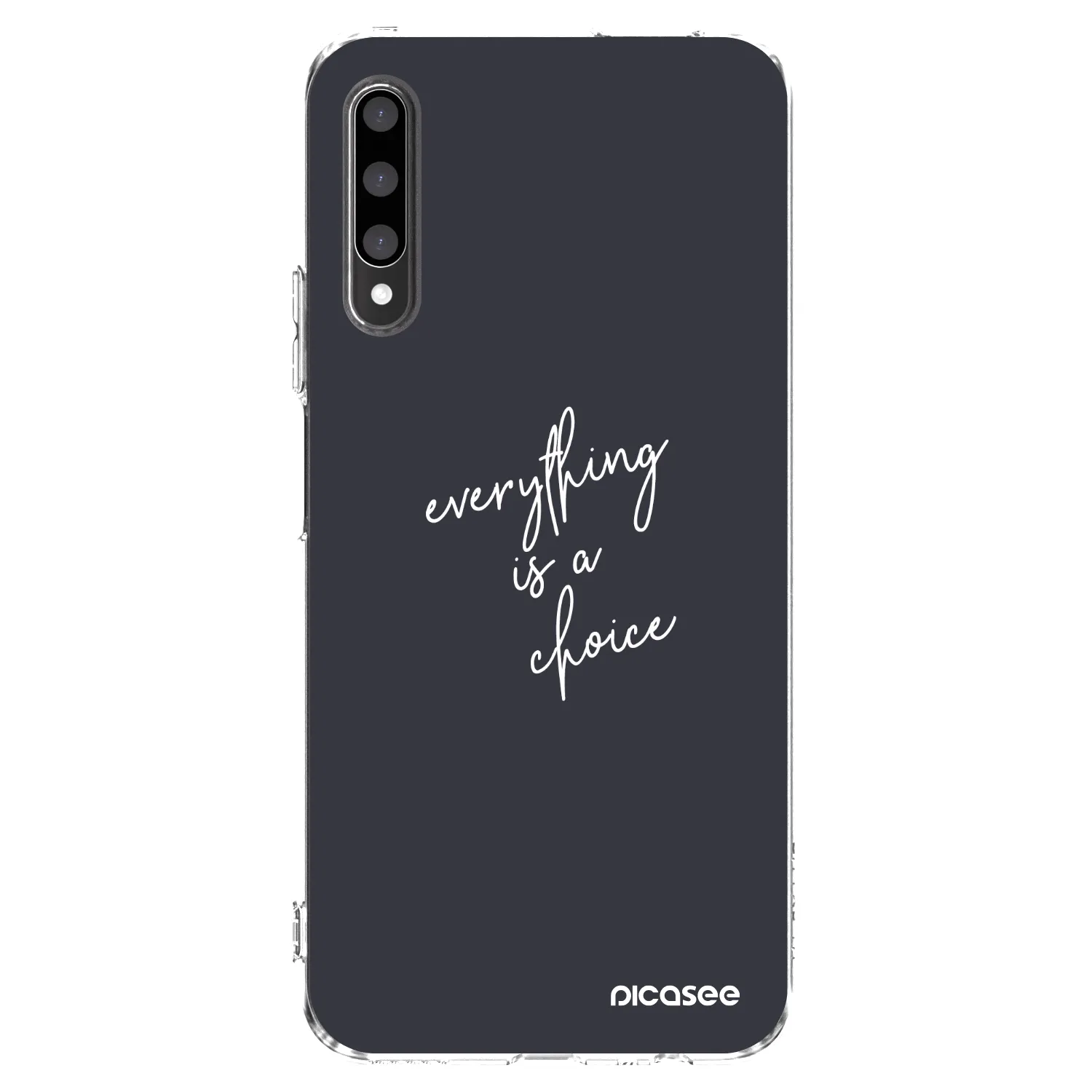 Picasee silikonski prozorni ovitek za Honor 9X Pro - Everything is a choice