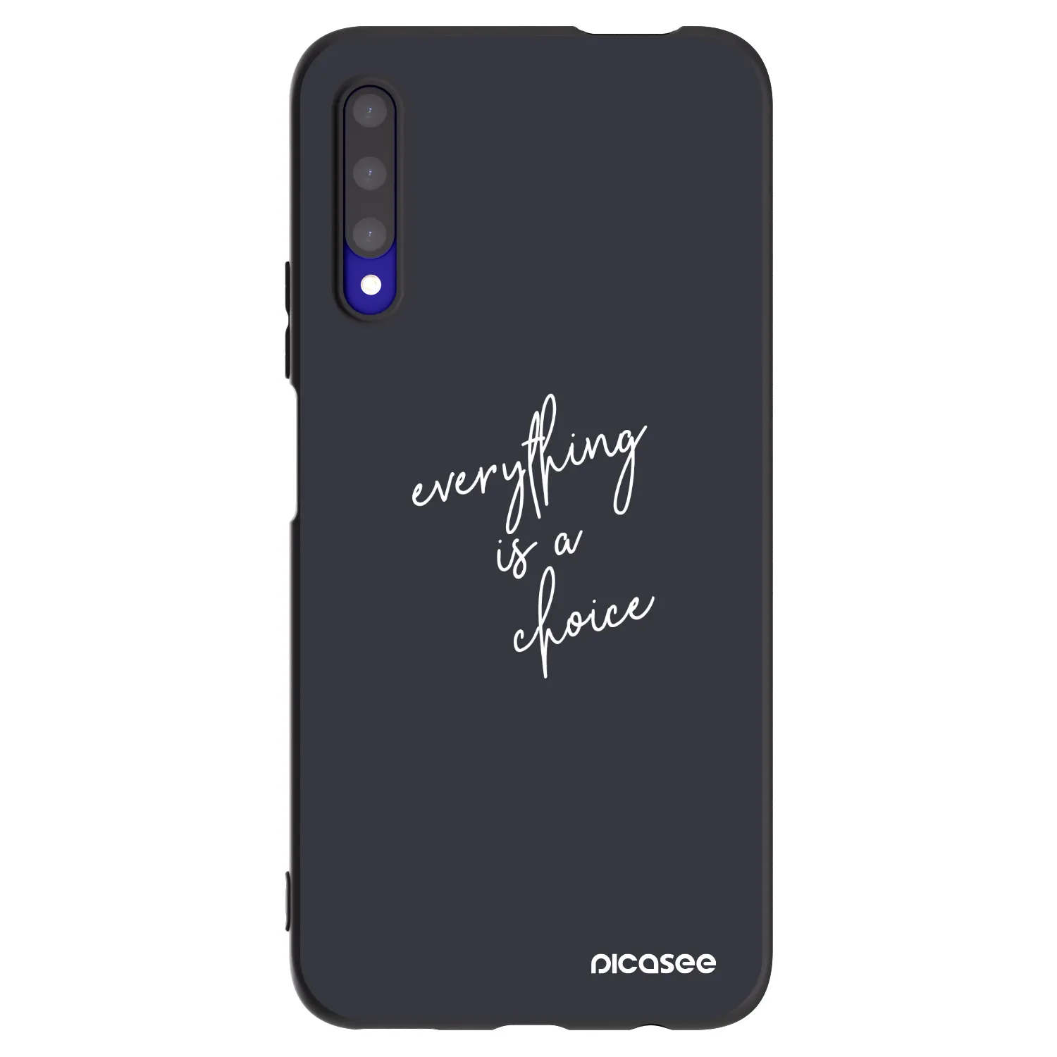 Picasee silikonski črni ovitek za Honor 9X Pro - Everything is a choice
