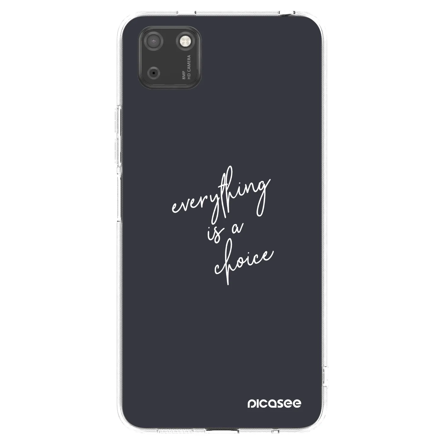 Picasee silikonski prozorni ovitek za Huawei Y5P - Everything is a choice