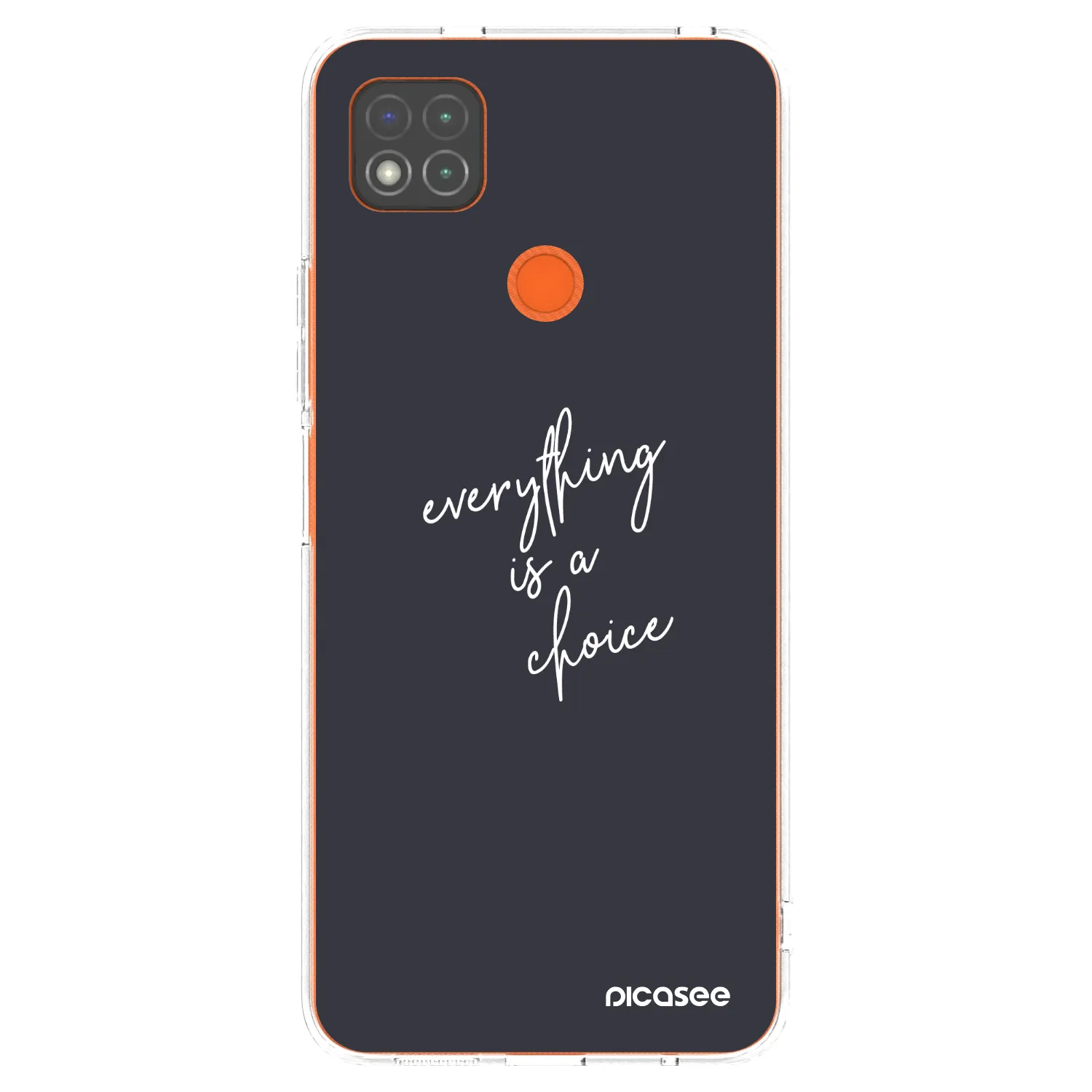 Picasee silikonski prozorni ovitek za Xiaomi Redmi 9C - Everything is a choice