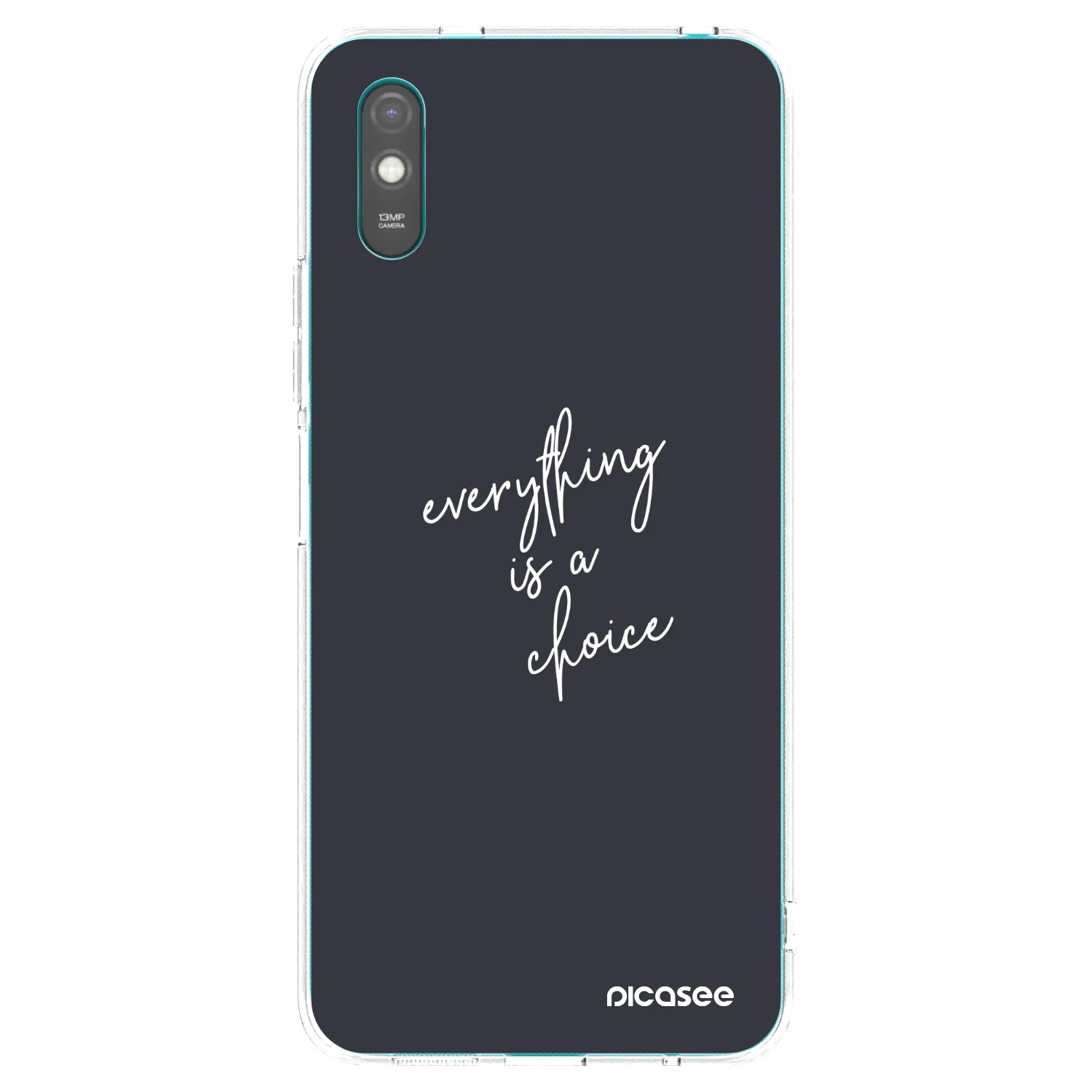 Picasee silikonski prozorni ovitek za Xiaomi Redmi 9A - Everything is a choice