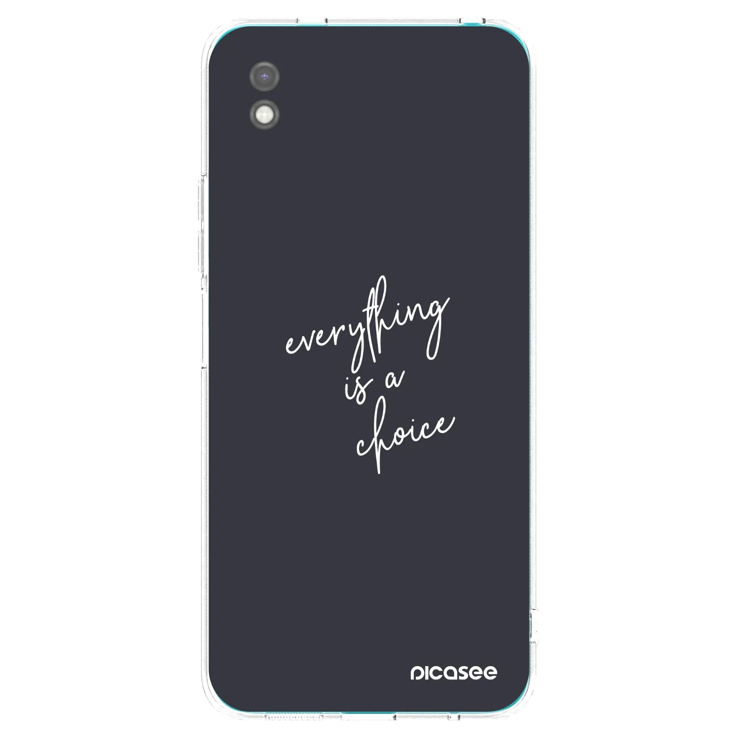 Picasee silikonski črni ovitek za Xiaomi Redmi 9A - Everything is a choice