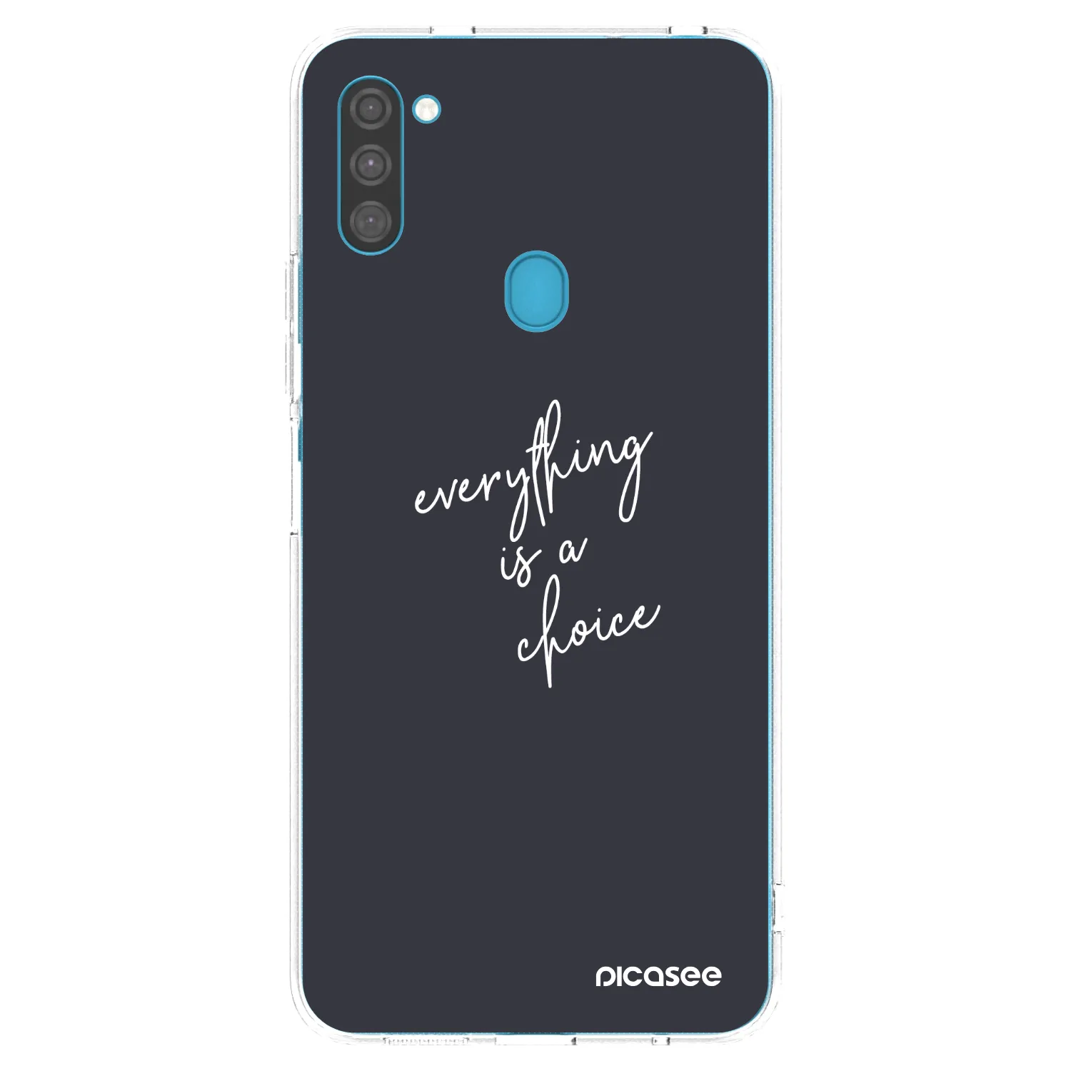 Picasee silikonski prozorni ovitek za Samsung Galaxy M11 - Everything is a choice