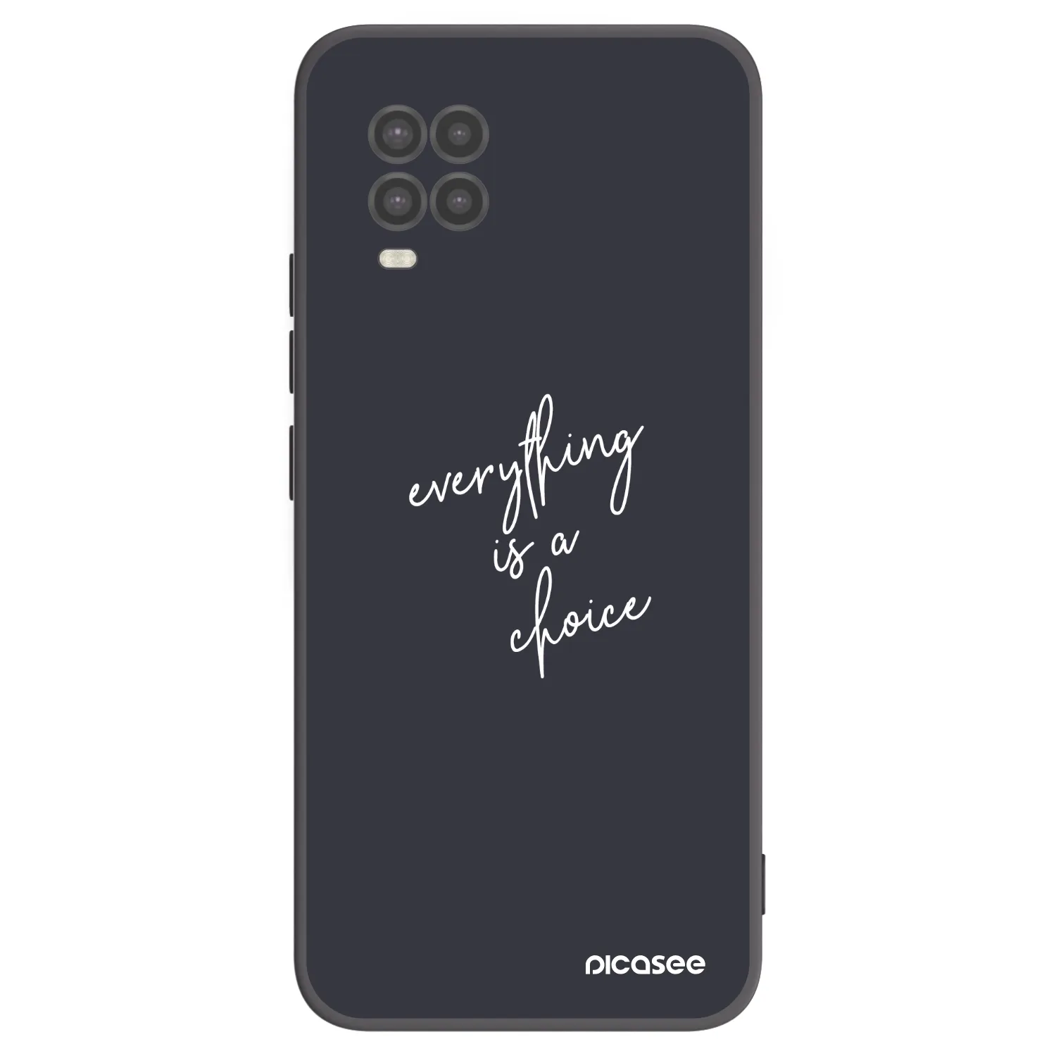 Picasee silikonski črni ovitek za Xiaomi Mi 10 Lite - Everything is a choice