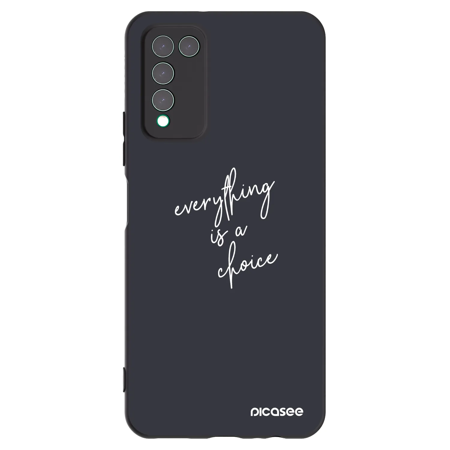 Picasee silikonski črni ovitek za Honor 10X Lite - Everything is a choice