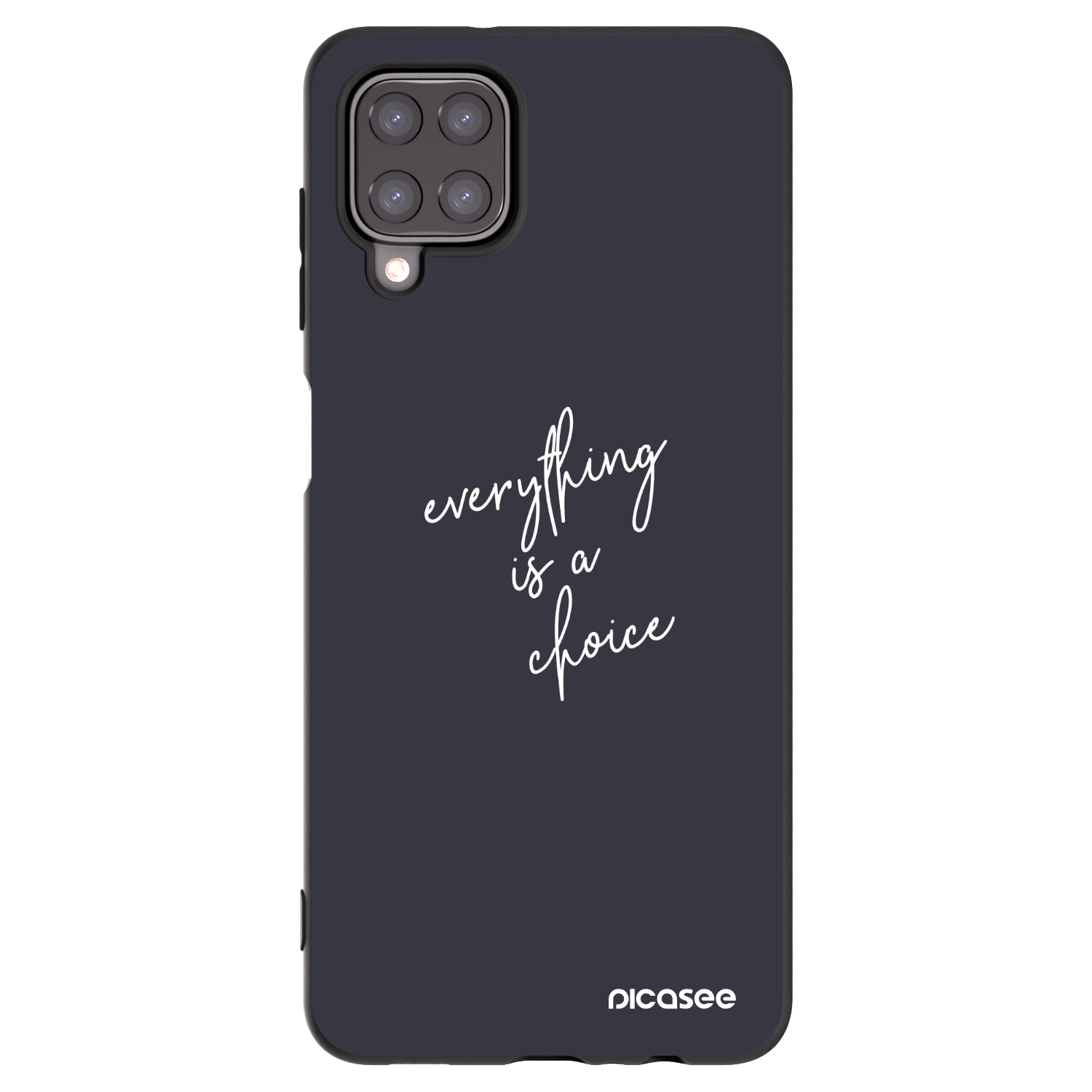 Picasee silikonski črni ovitek za Samsung Galaxy A12 A125F - Everything is a choice