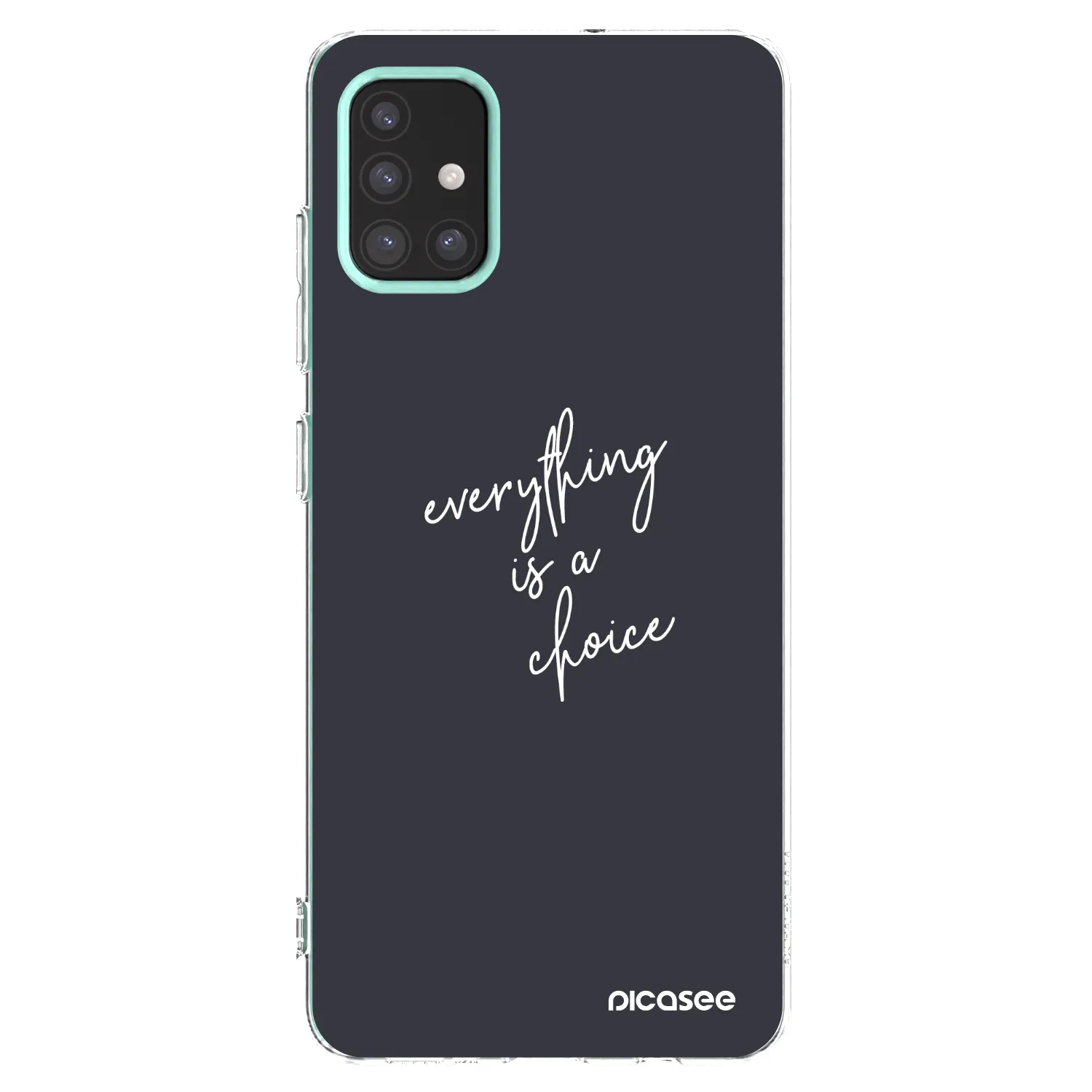 Picasee silikonski prozorni ovitek za Samsung Galaxy M31s - Everything is a choice