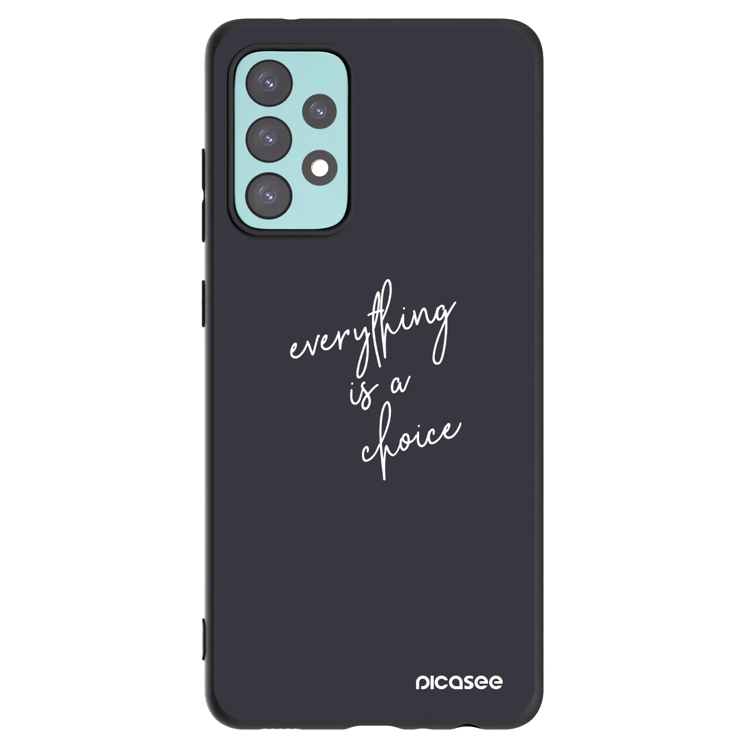 Picasee silikonski črni ovitek za Samsung Galaxy A72 A725F - Everything is a choice