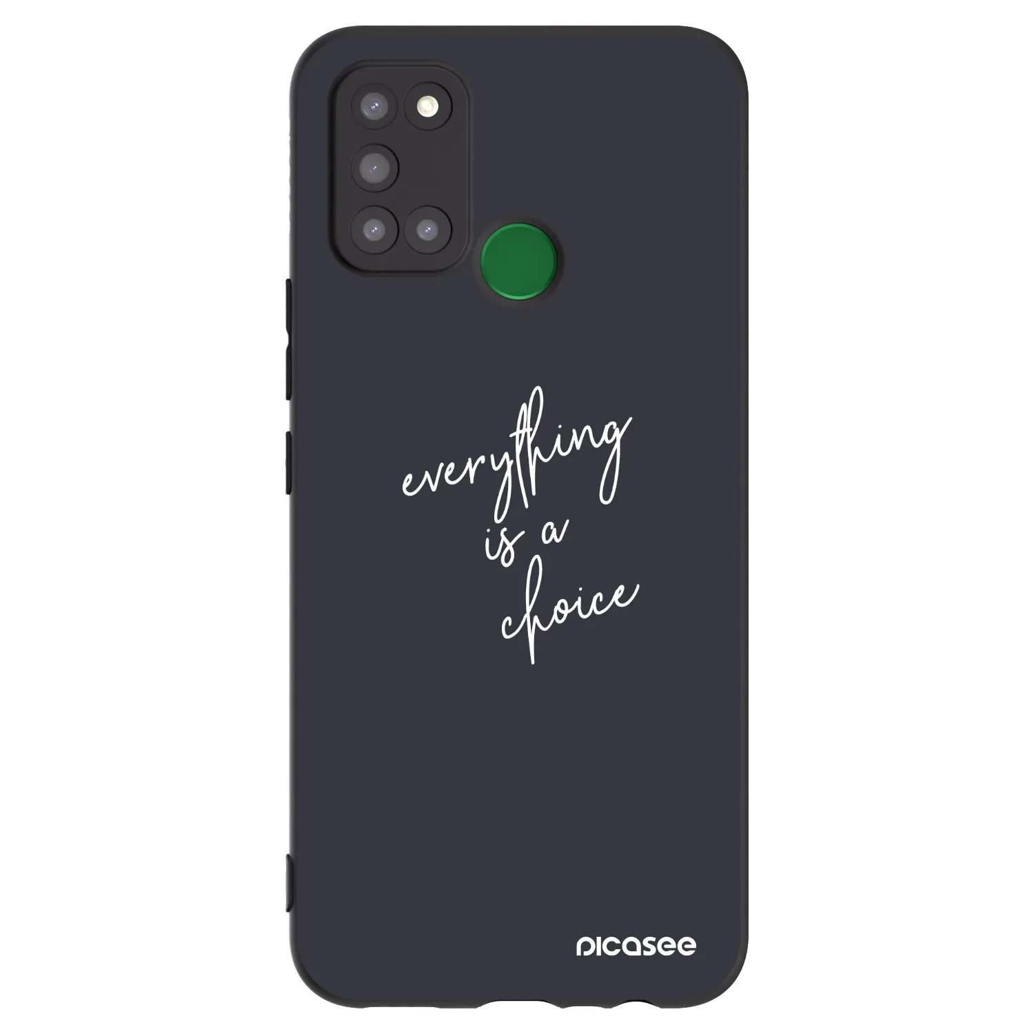 Picasee silikonski črni ovitek za Realme 7i - Everything is a choice