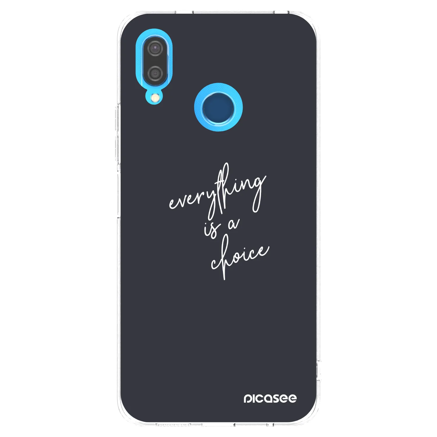 Picasee silikonski prozorni ovitek za Huawei P20 Lite - Everything is a choice