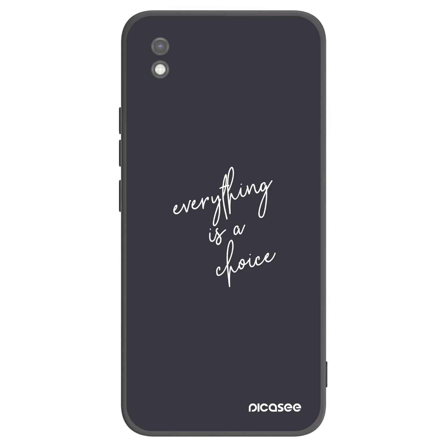 Picasee silikonski črni ovitek za Xiaomi Redmi 9AT - Everything is a choice