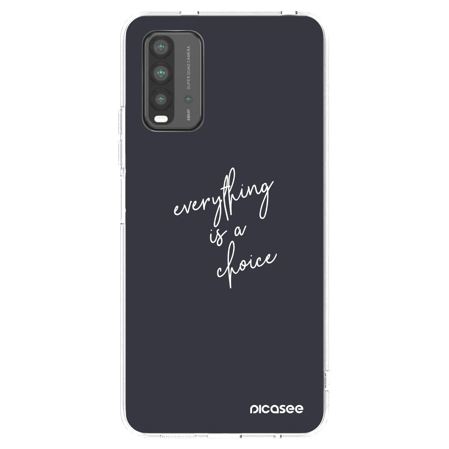 Picasee silikonski prozorni ovitek za Xiaomi Redmi 9T - Everything is a choice