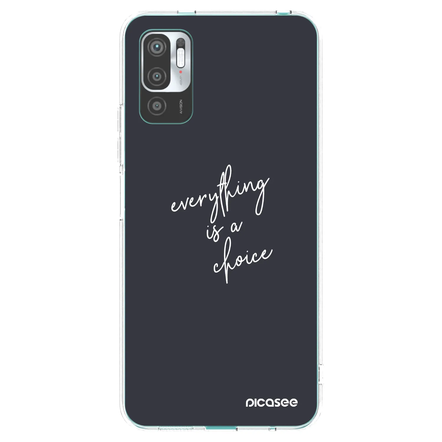 Picasee silikonski prozorni ovitek za Xiaomi Redmi Note 10 5G - Everything is a choice