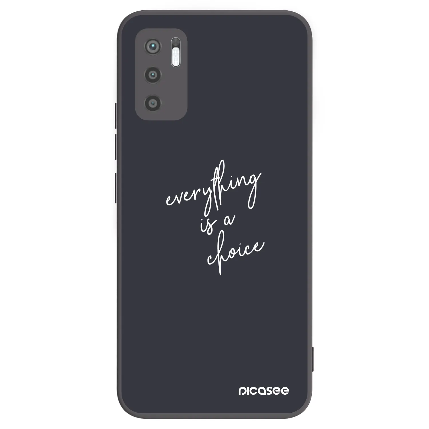Picasee silikonski črni ovitek za Xiaomi Redmi Note 10 5G - Everything is a choice