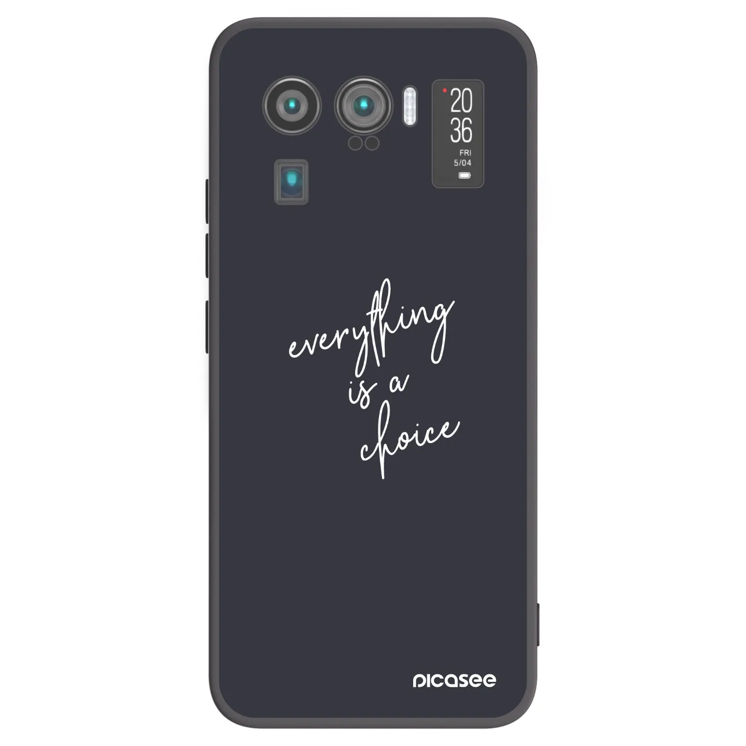 Picasee silikonski črni ovitek za Xiaomi Mi 11 Ultra - Everything is a choice
