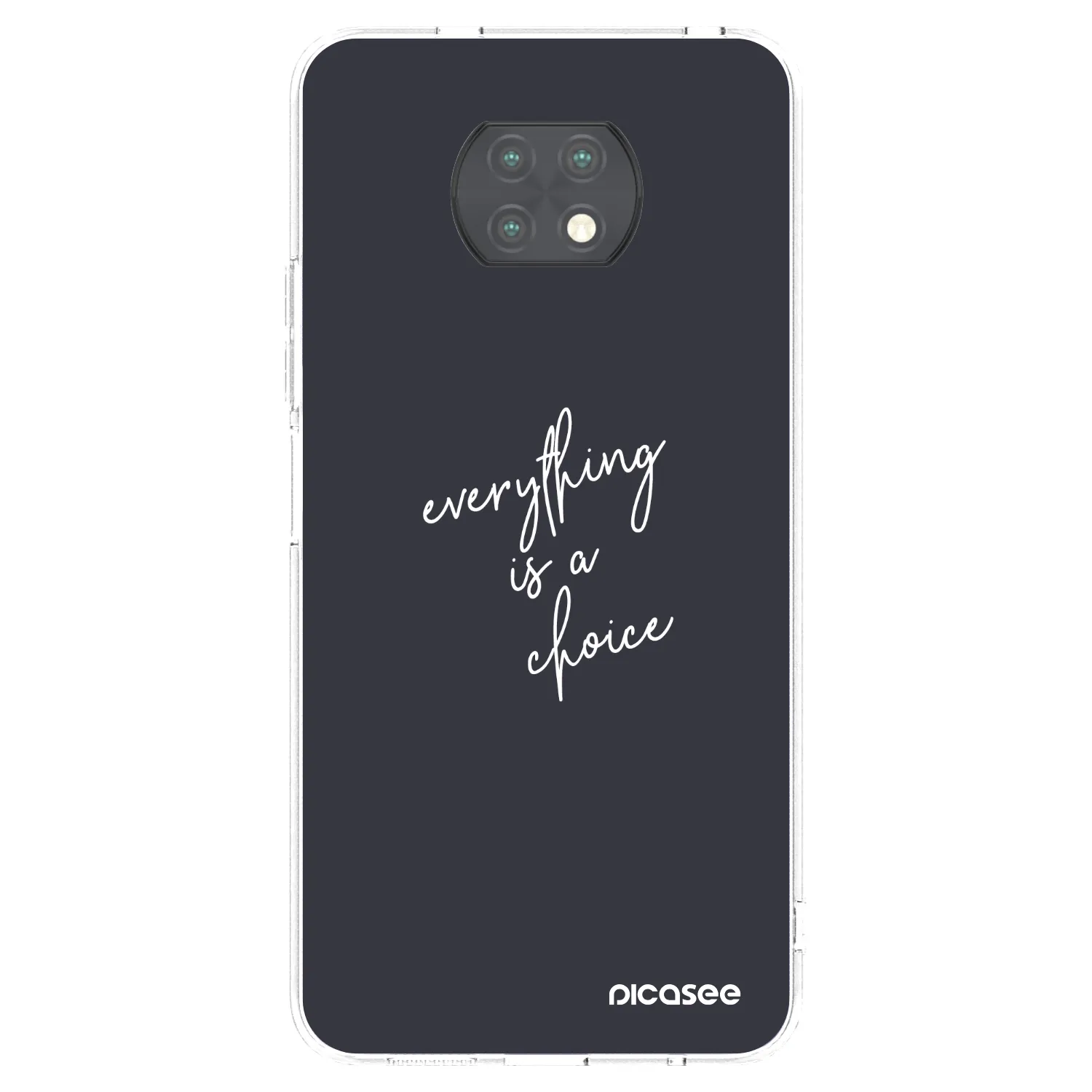 Picasee silikonski prozorni ovitek za Xiaomi Redmi Note 9T - Everything is a choice