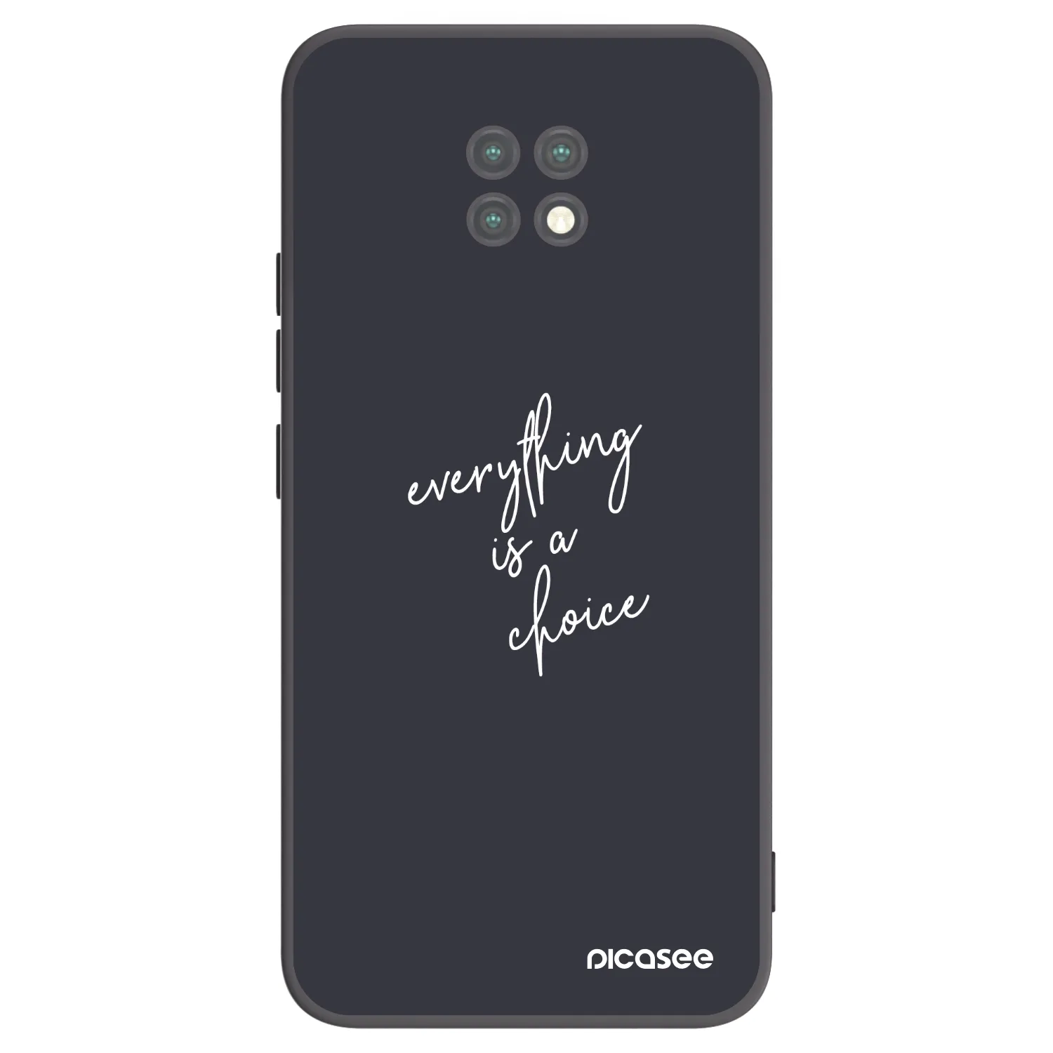 Picasee silikonski črni ovitek za Xiaomi Redmi Note 9T - Everything is a choice