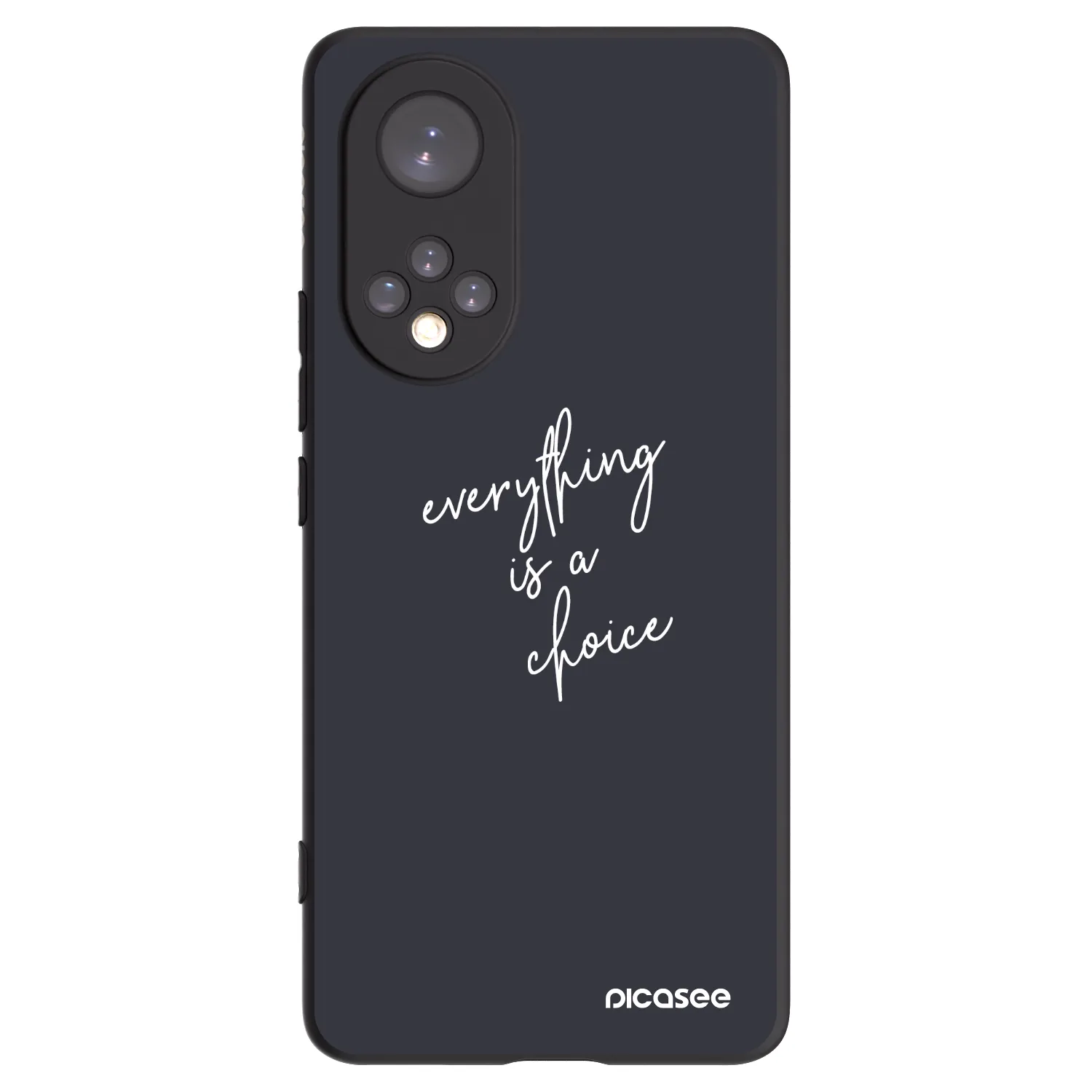 Picasee silikonski črni ovitek za Huawei Nova 9 - Everything is a choice