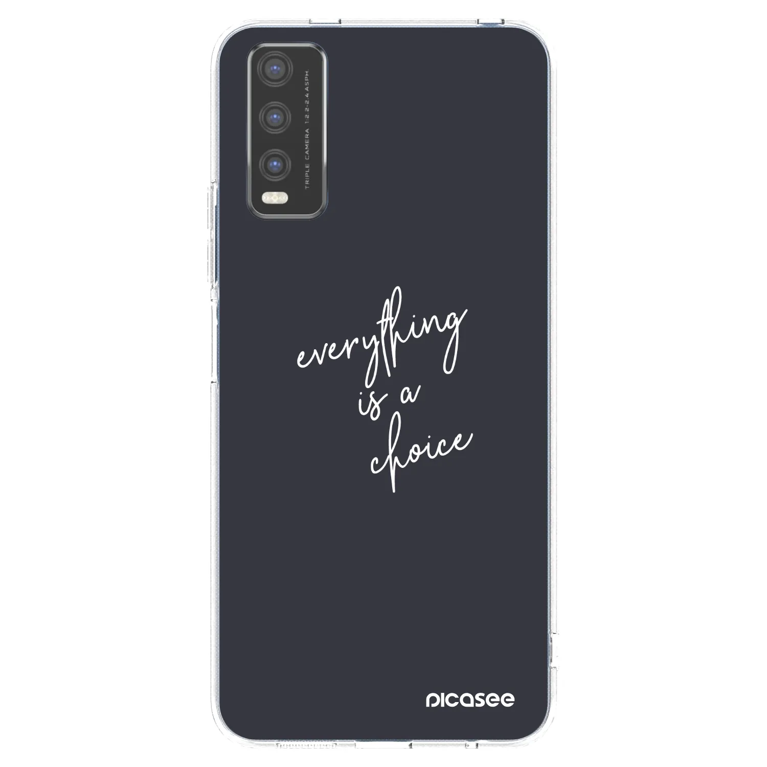 Picasee silikonski prozorni ovitek za Vivo Y20s - Everything is a choice