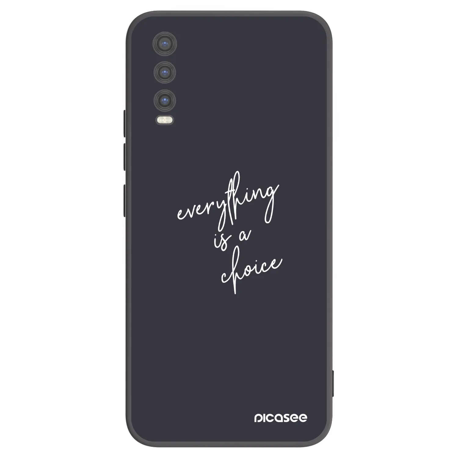 Picasee silikonski črni ovitek za Vivo Y20s - Everything is a choice