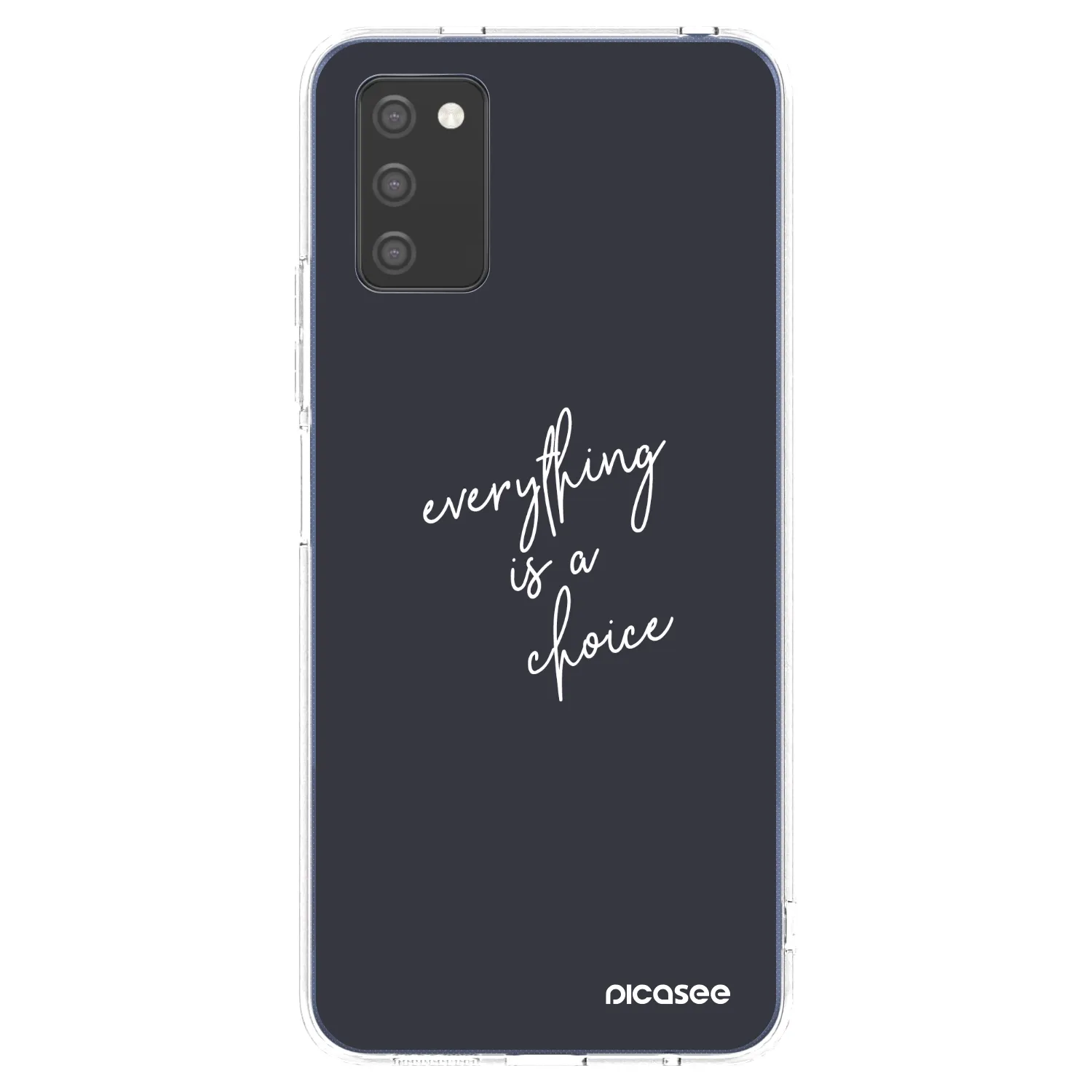 Picasee silikonski prozorni ovitek za Samsung Galaxy A03s A037G - Everything is a choice