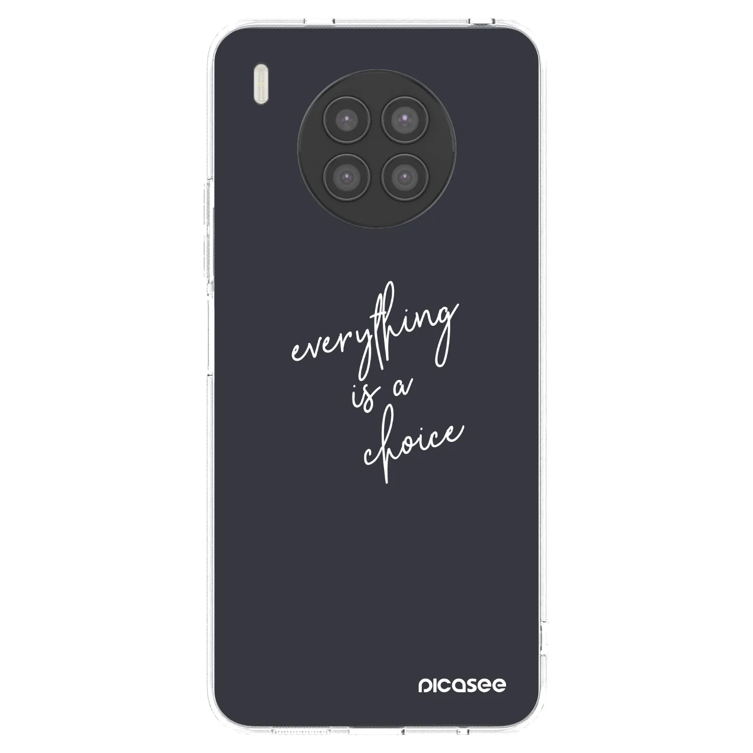 Picasee silikonski prozorni ovitek za Huawei Nova 8i - Everything is a choice