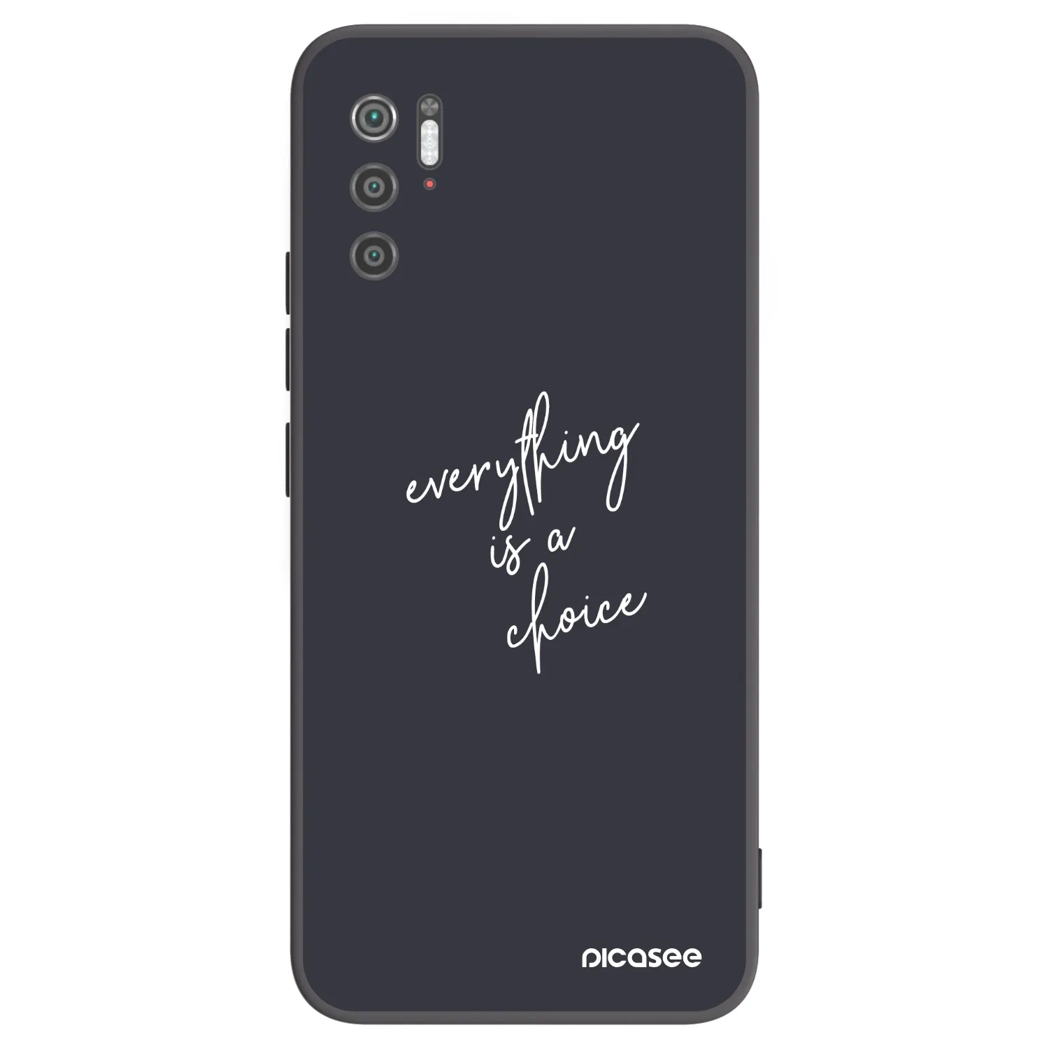 Picasee silikonski črni ovitek za Xiaomi Poco M3 Pro 5G - Everything is a choice